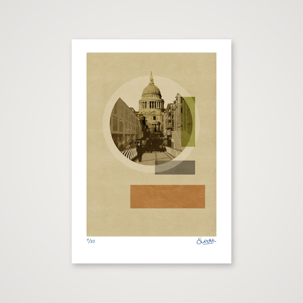 Deco London SAINT — 42×59cm, 17×23" Print only