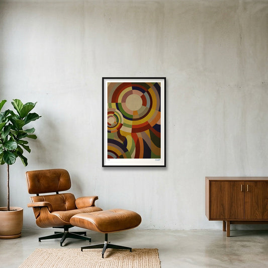 Sonia Circles 7SEVEN — 70×100cm, 28×39" Black Frame