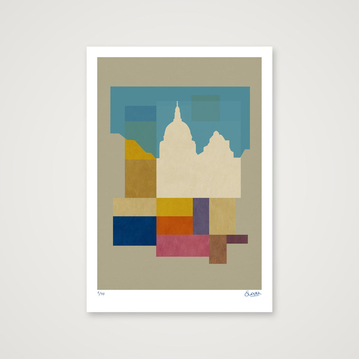 Neo Deco SAINT PAUL'S — 70×100cm, 28×39" Print only