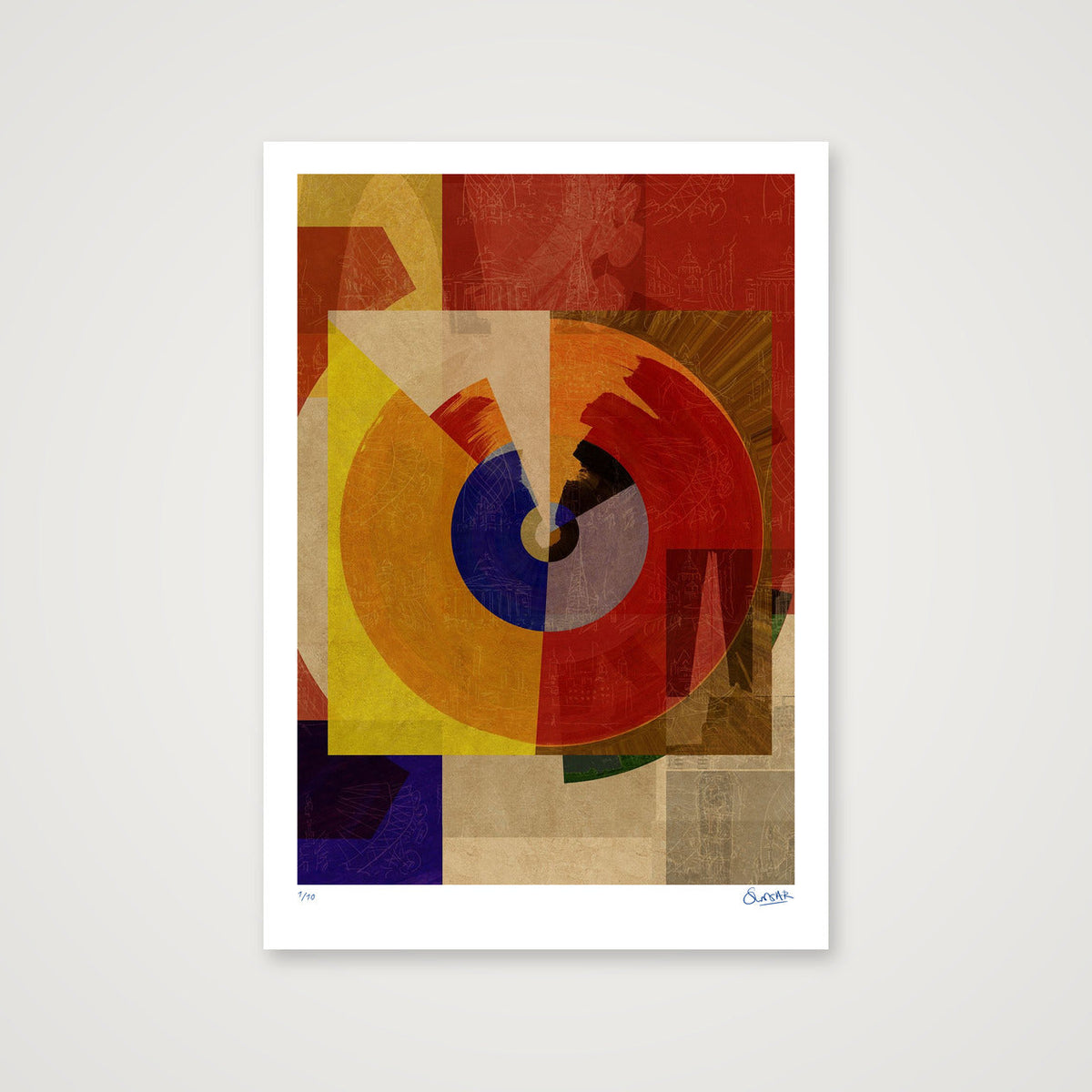 Metro Deco 5FIVE — 70×100cm, 28×39" Print only