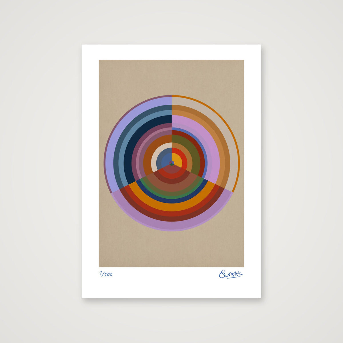Colour Wheels 7SEVEN — A4 (21×30cm, 8×12") Print only