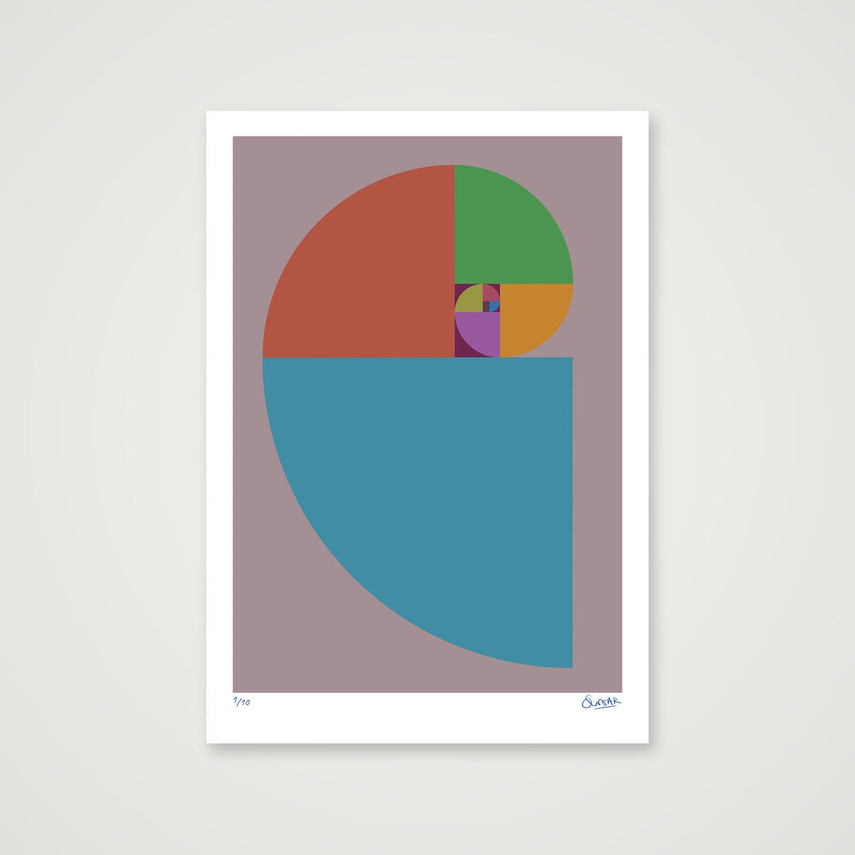 Fibonacci 120 — 70×100cm, 28×39" Print only