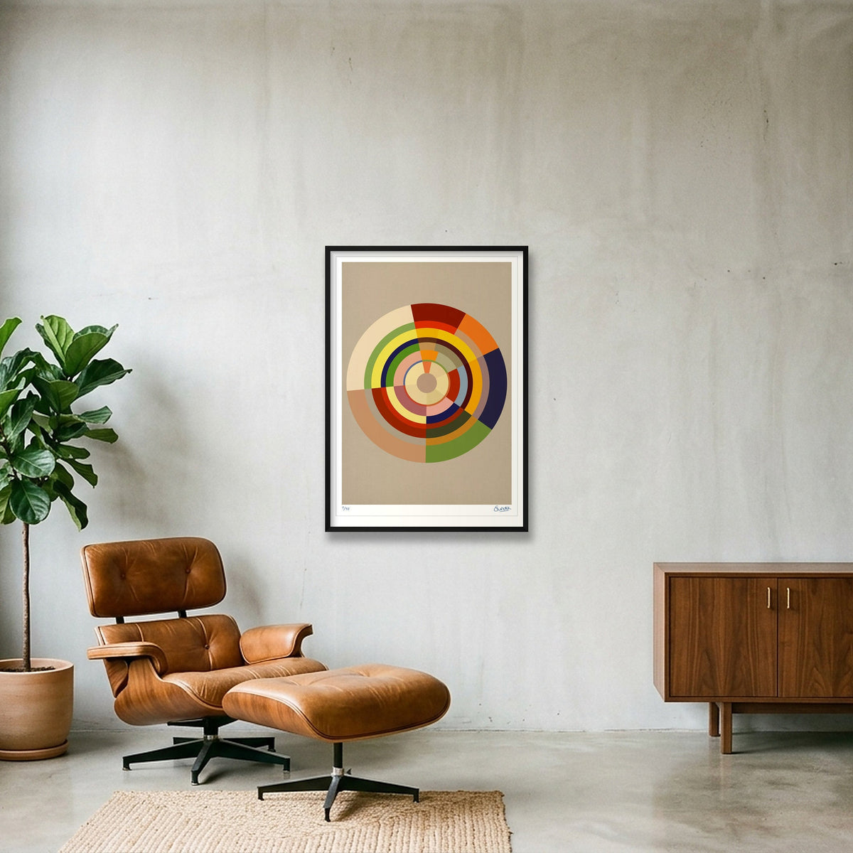 Colour Wheels 12TWELVE — 70×100cm, 28×39" Black Frame