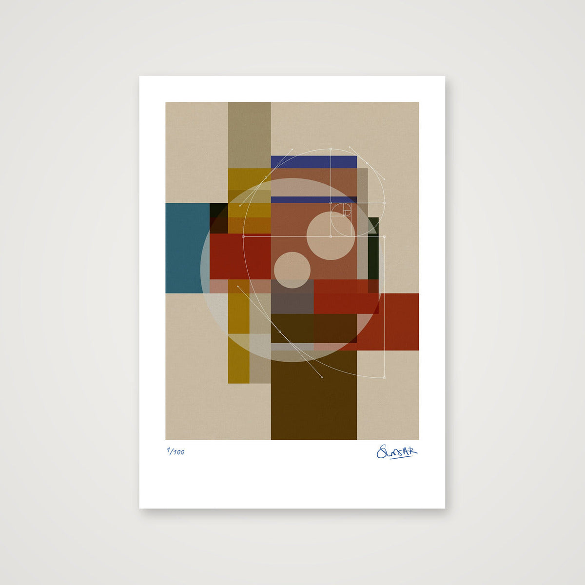 GeoDeco FIVE — A4 (21×30cm, 8×12") Print only