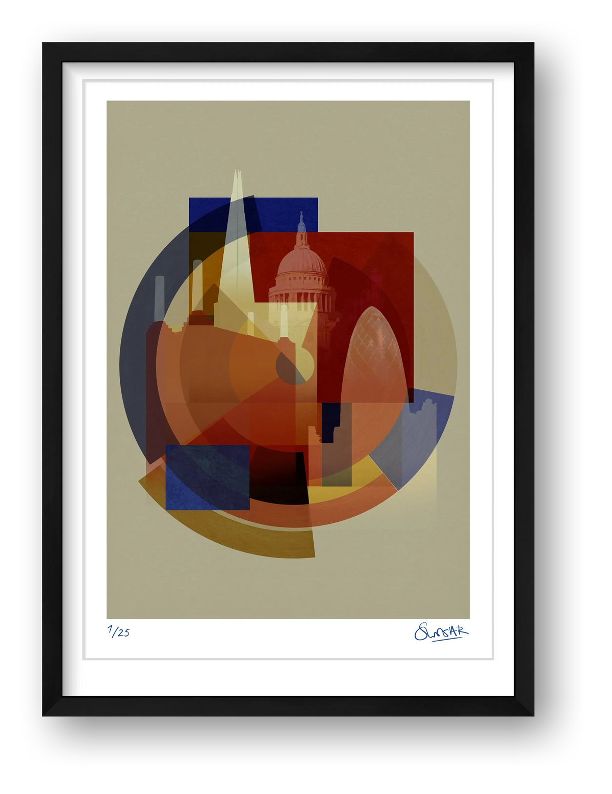 New Deco LONDON — framed