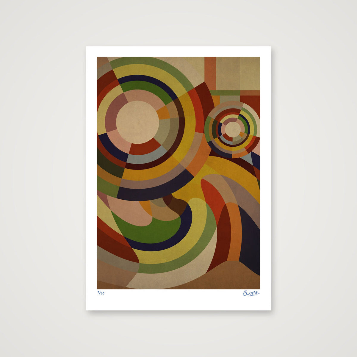 Sonia Circles 3THREE — 70×100cm, 28×39" Print only