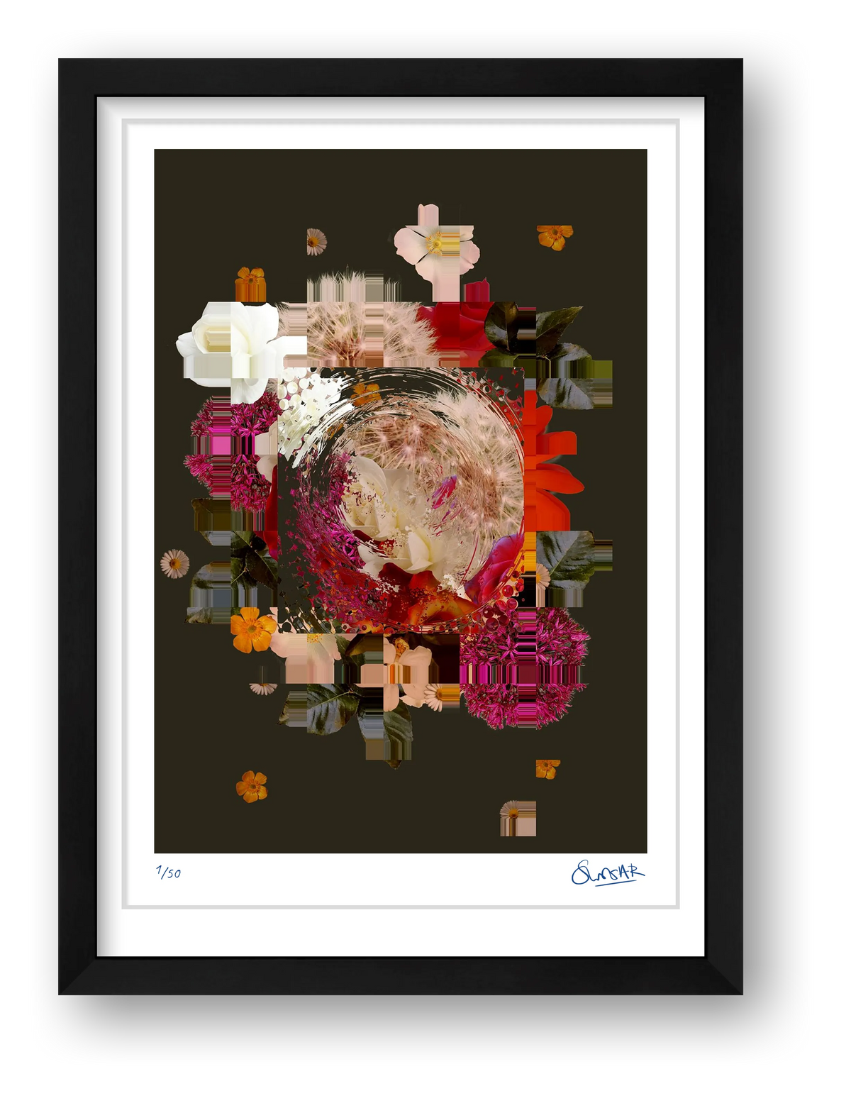 Arrangement 001 — framed