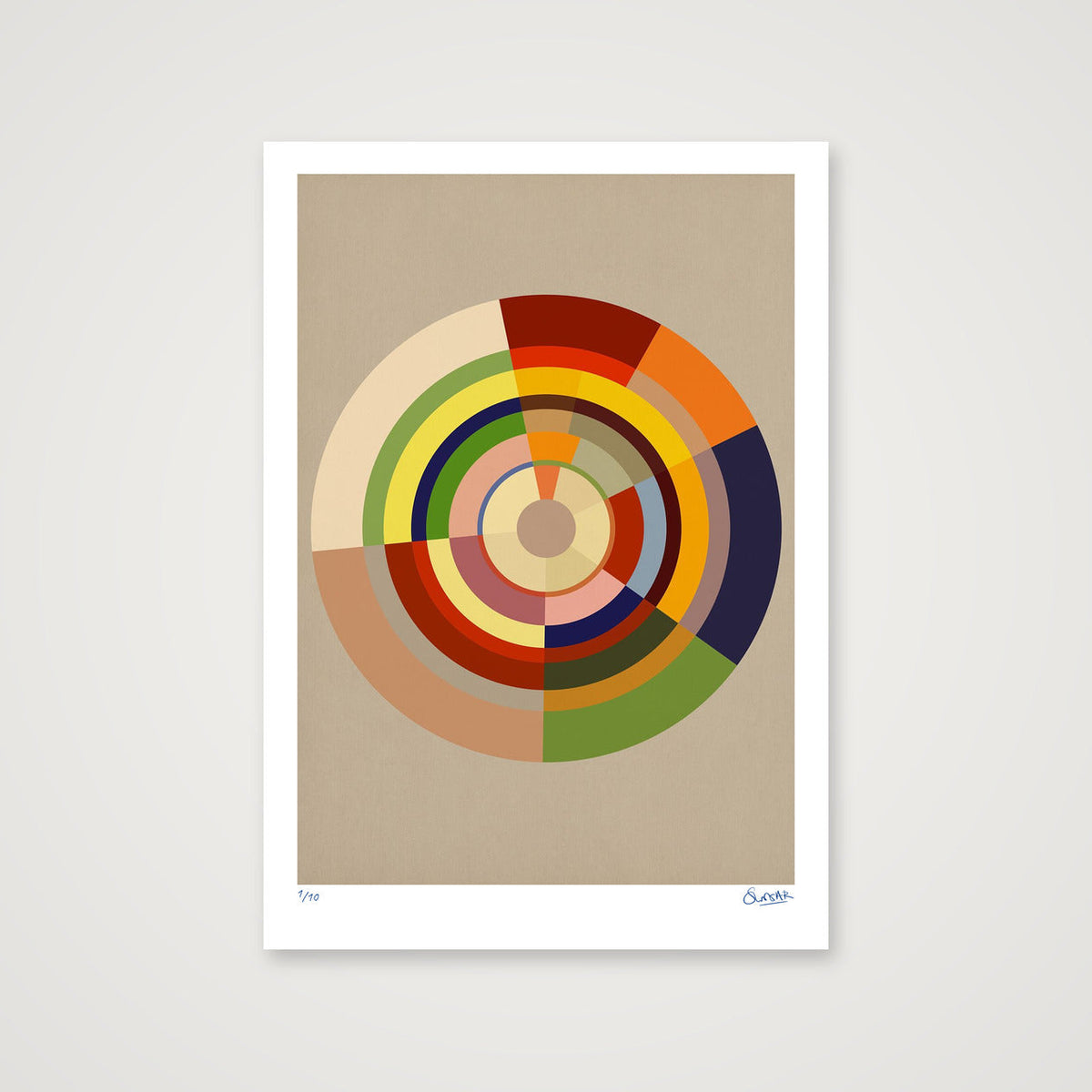 Colour Wheels 12TWELVE — 70×100cm, 28×39" Print only