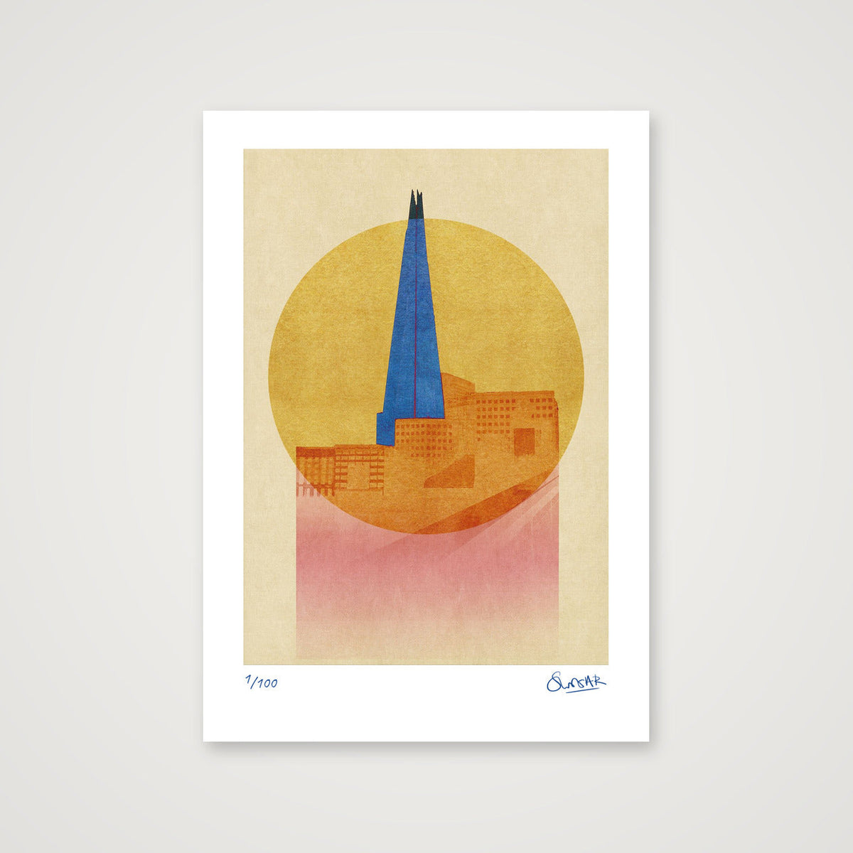 Supreme London SHARD — A4 (21×30cm, 8×12") Print only