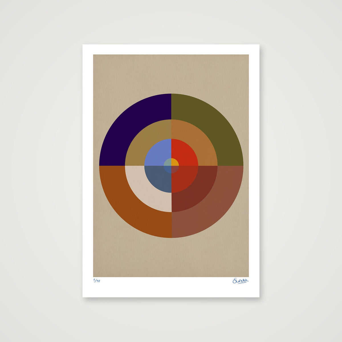 Colour Wheels 2TWO — 70×100cm, 28×39" Print only