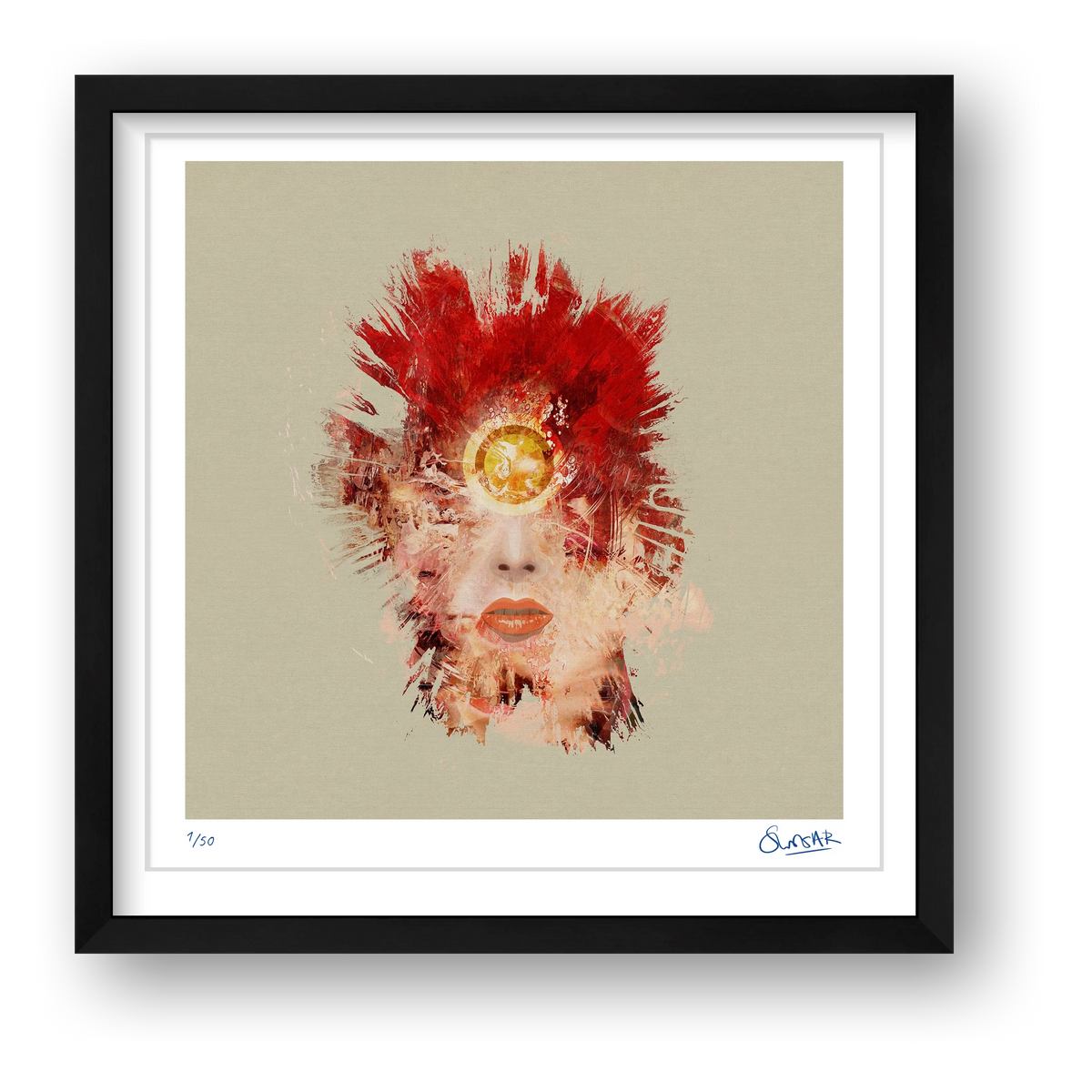 Prettiest Starman — framed