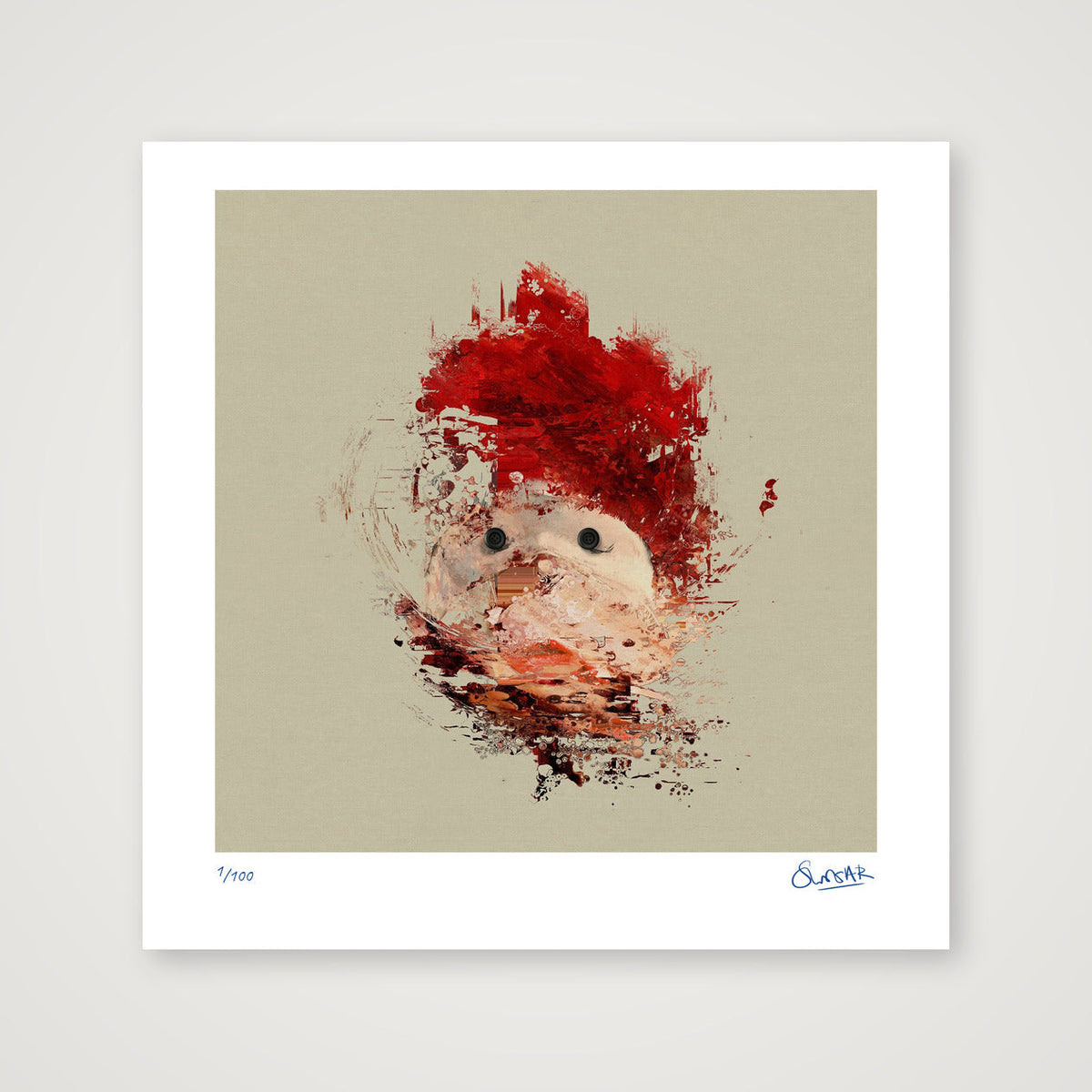 Lazarus — 30×30cm, 12×12" Print only