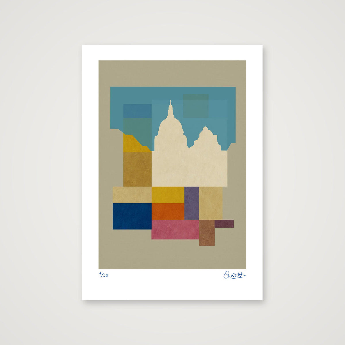 Neo Deco SAINT PAUL'S — A3 (30×42cm, 12×17") Print only