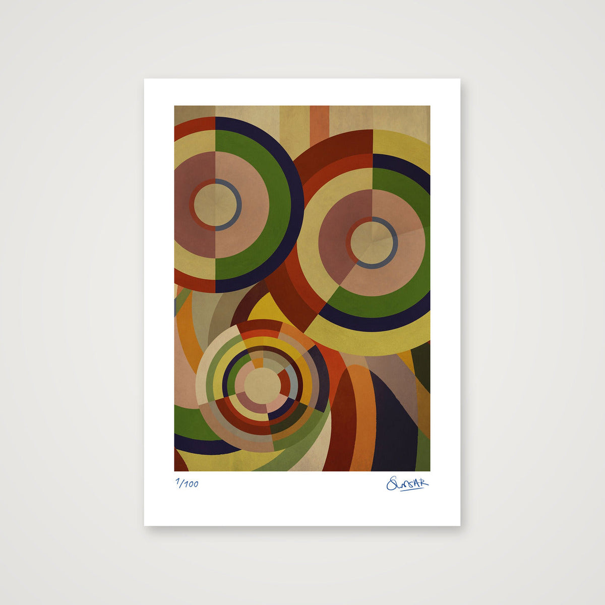 Sonia Circles 5FIVE — A4 (21×30cm, 8×12") Print only