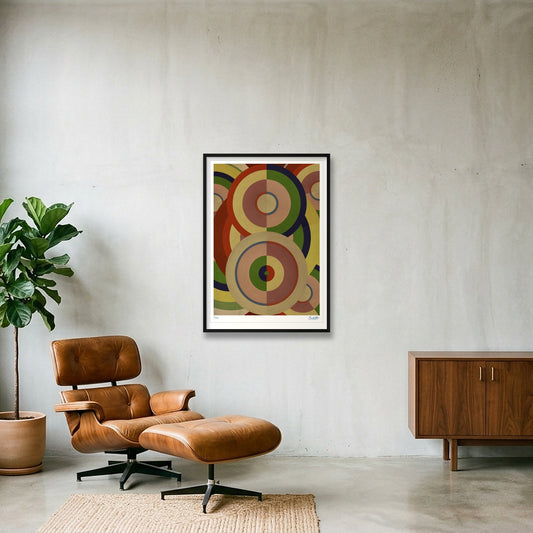 Sonia Circles 6SIX — 70×100cm, 28×39" Black Frame