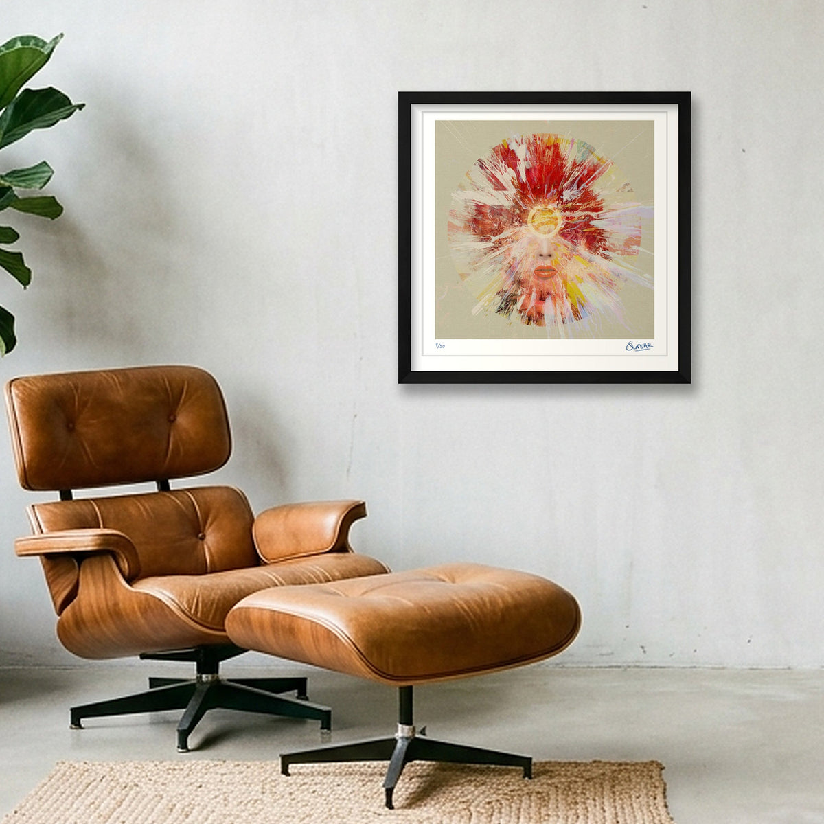 Little Wonder — 40×40cm, 16×16" Black Frame