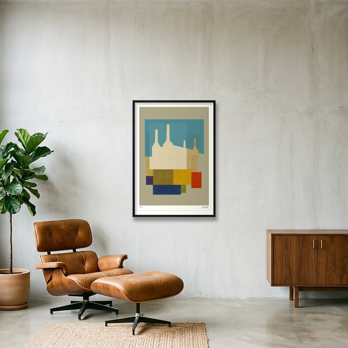 Neo Deco BATTERSEA — 70×100cm, 28×39" Black Frame