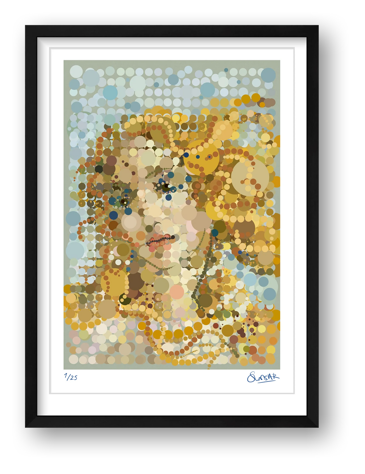 Dotticelli Venus — framed