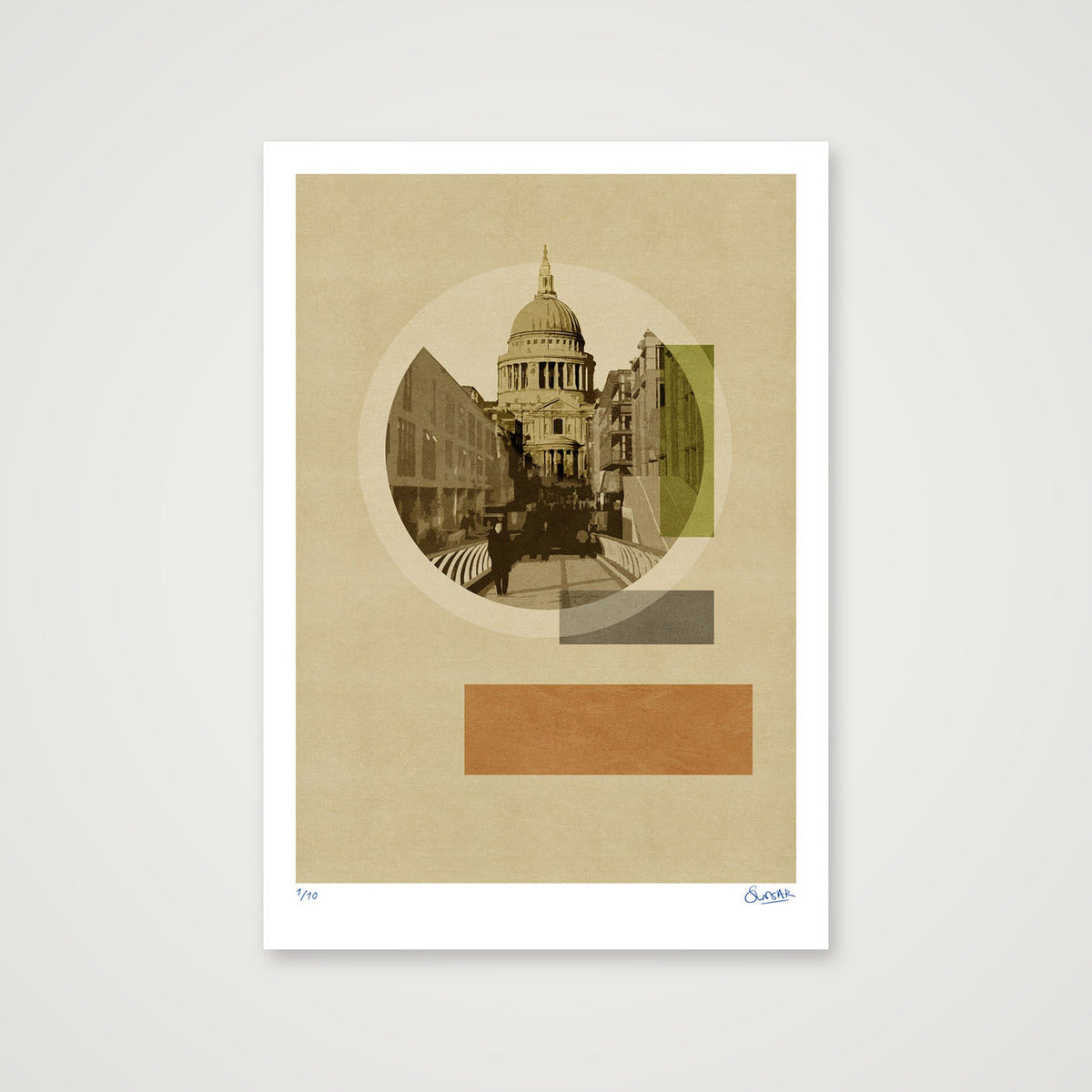 Deco London SAINT — 70×100cm, 28×39" Print only