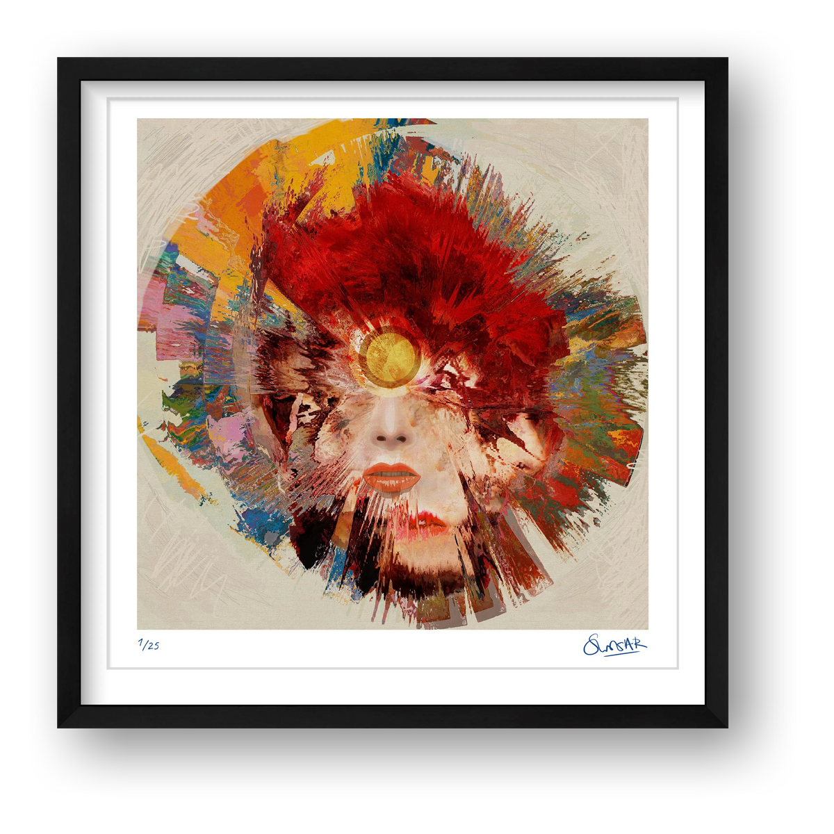 Ziggy Stardust — framed