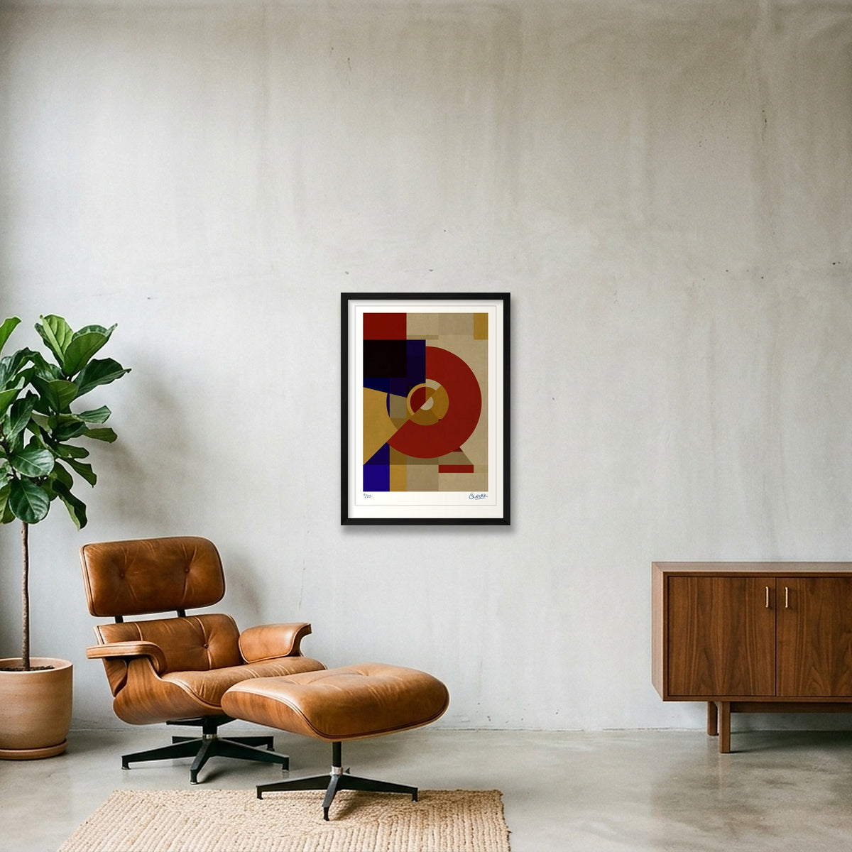 Deco Squares 7SEVEN — 42×59cm, 17×23" Black Frame