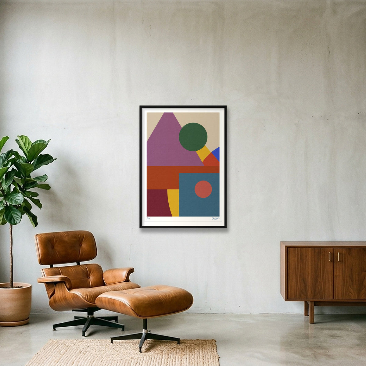 Bee's Knees 2TWO — 70×100cm, 28×39" Black Frame