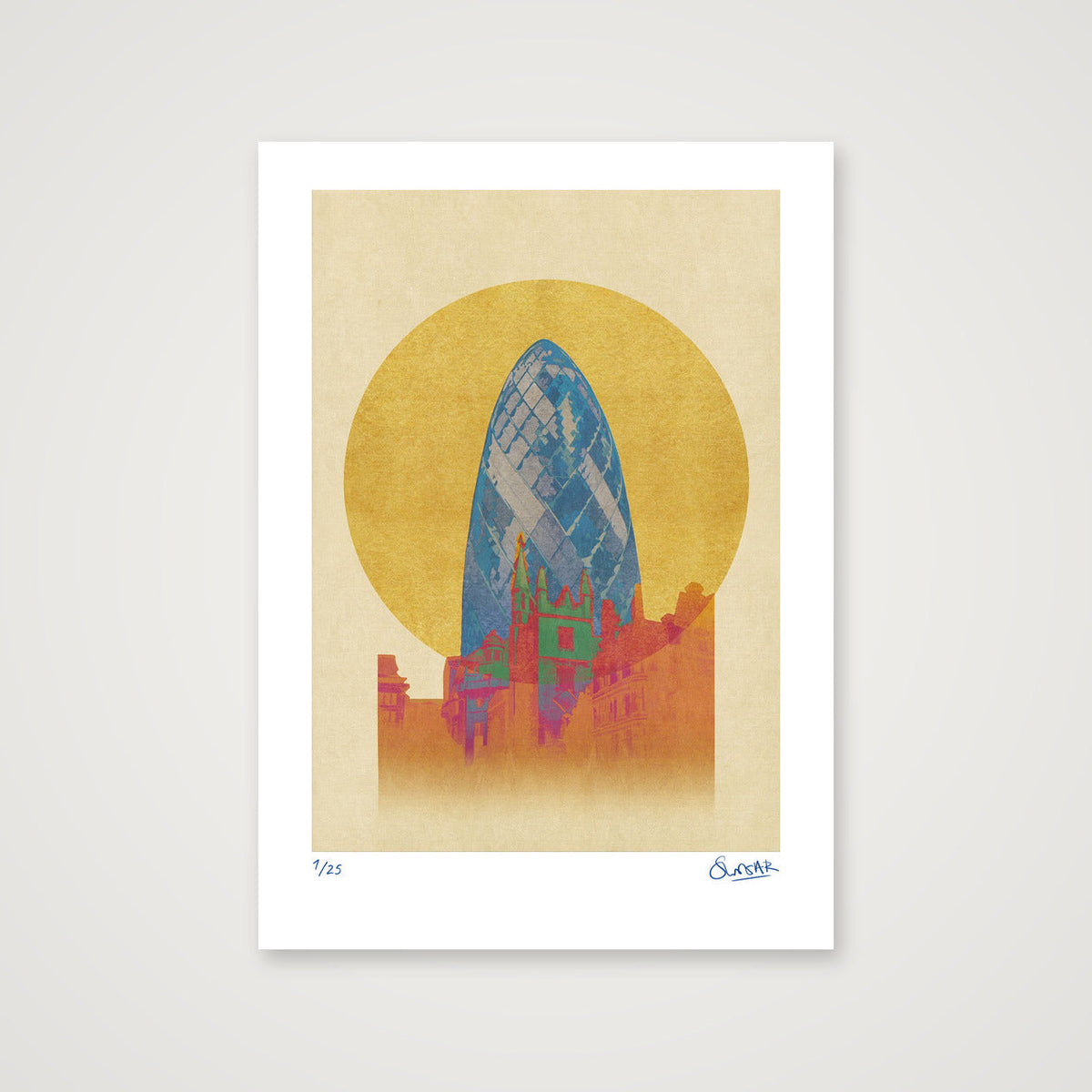 Supreme London GHERKIN — 42×59cm, 17×23" Print only