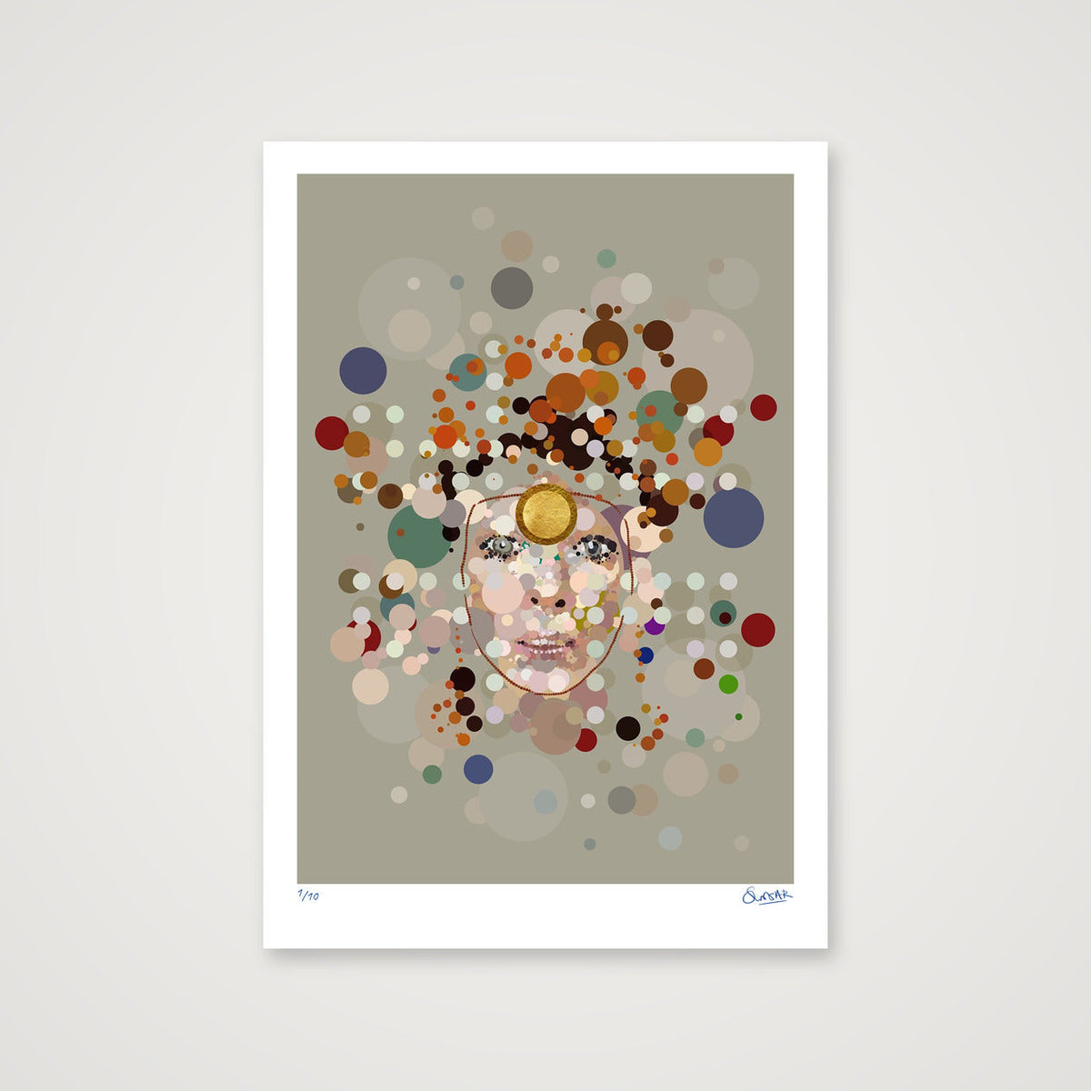 Space Oddotty — 70×100cm, 28×39" Print only