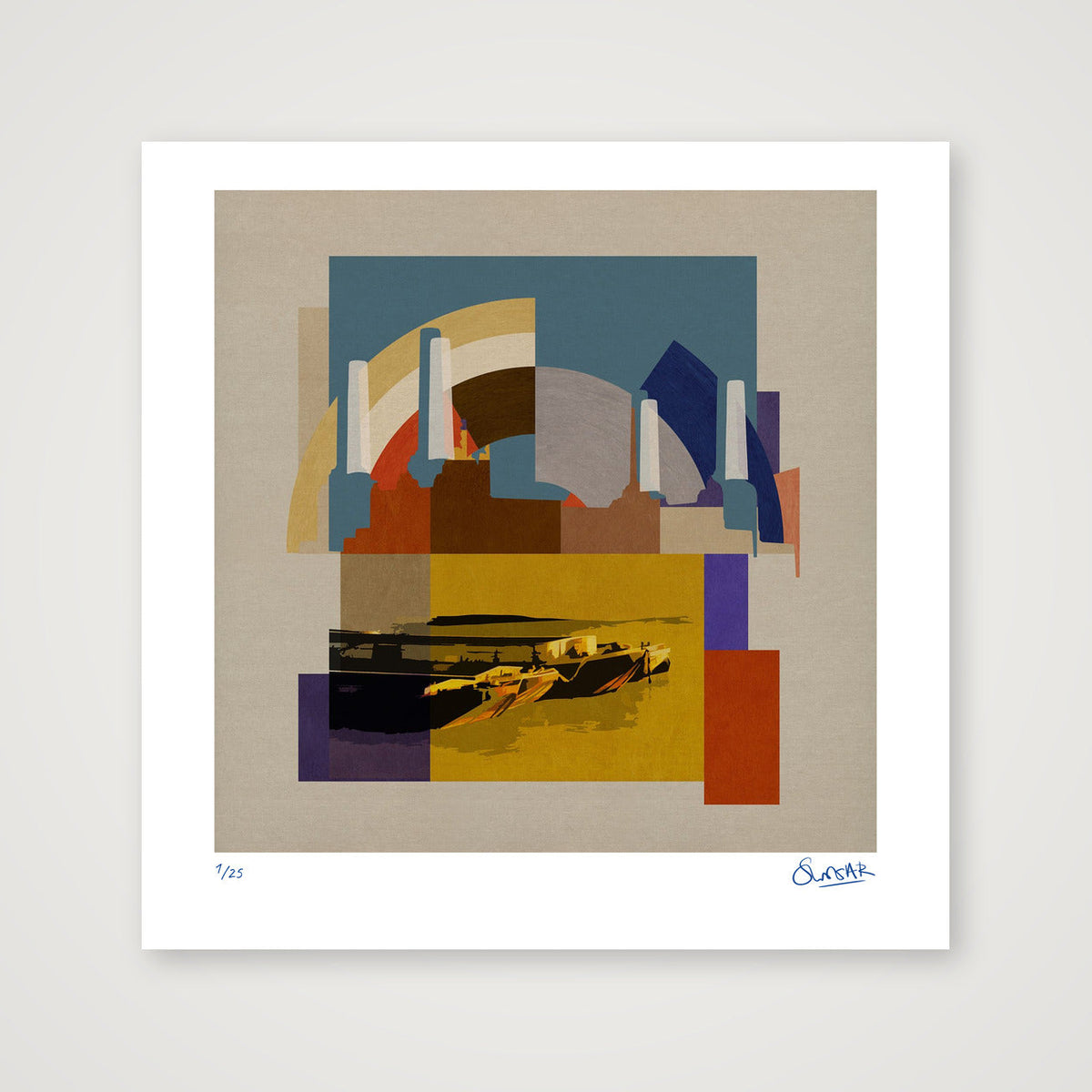 Pop Power Battersea Square — 50×50cm, 20×20" Print only
