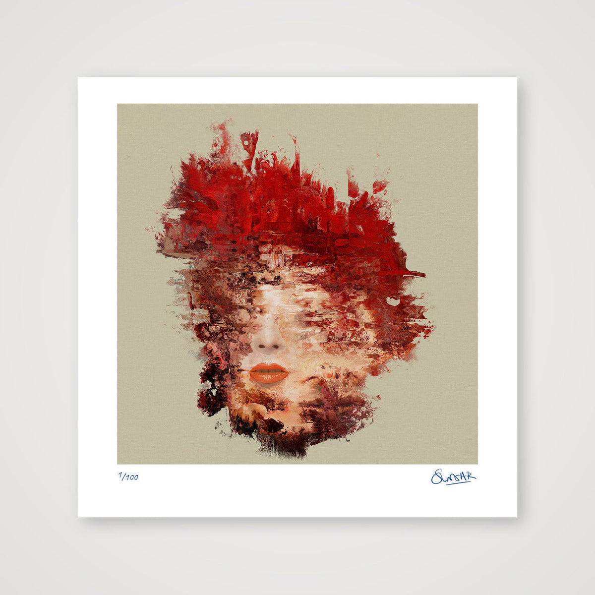 Moonage Daydream — 30×30cm, 12×12" Print only