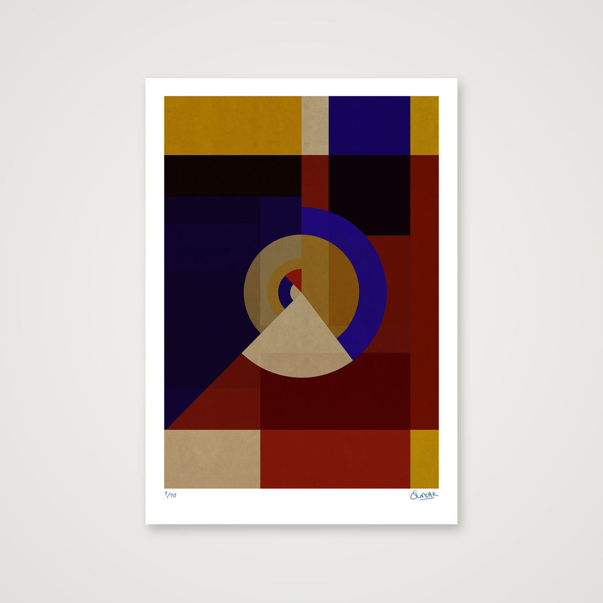 Deco Squares 5FIVE — 70×100cm, 28×39" Print only