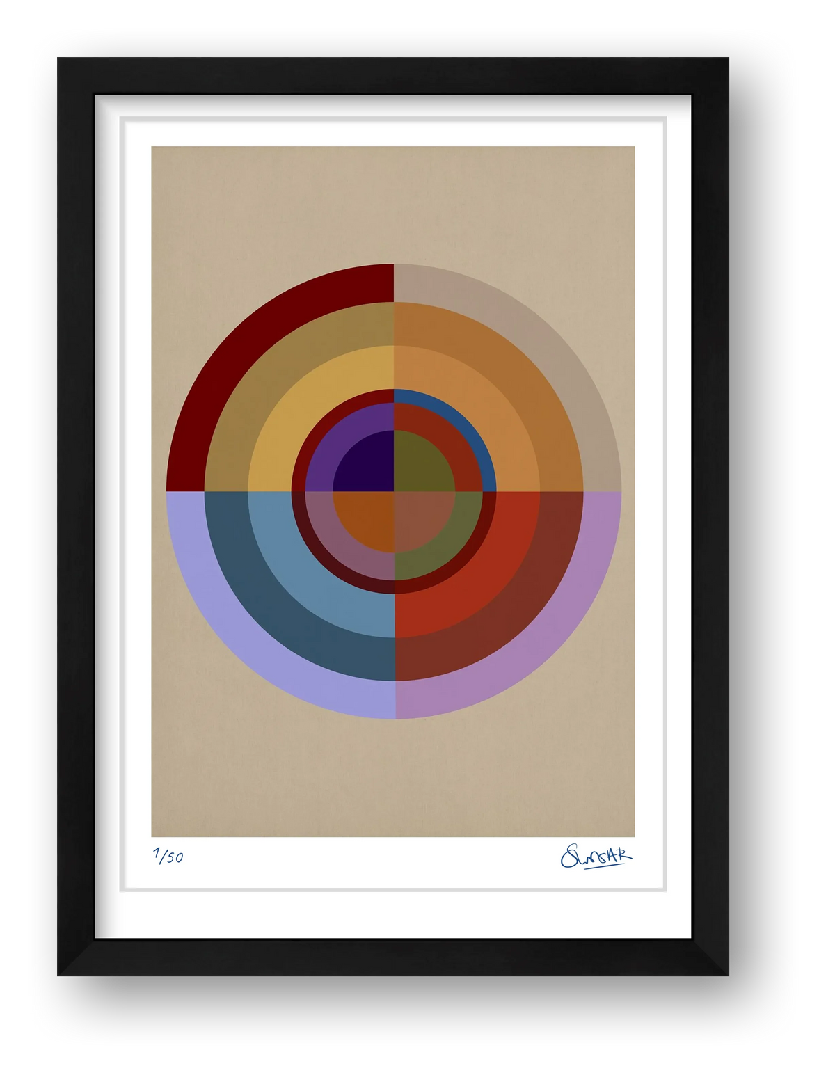 Colour Wheels 8EIGHT — framed