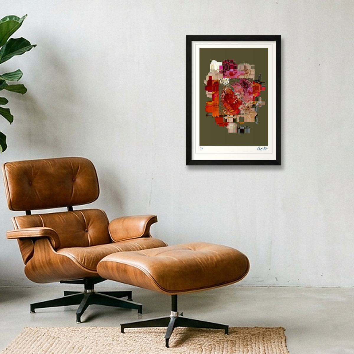 Arrangement 100 — A3 (30×42cm, 12×17") Black Frame