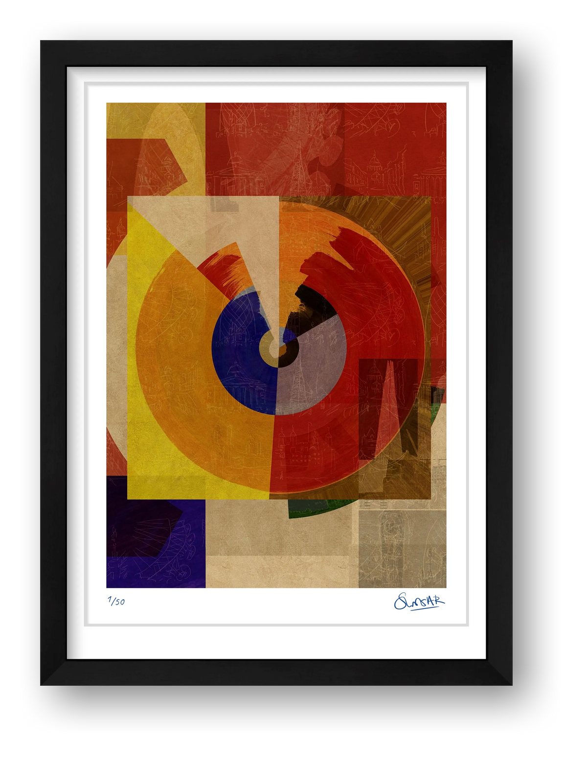 Metro Deco 5FIVE — framed