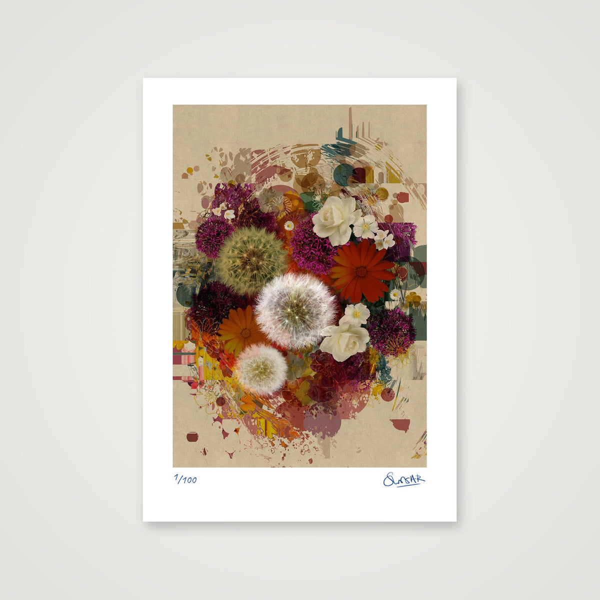 Flower Power — A4 (21×30cm, 8×12") Print only