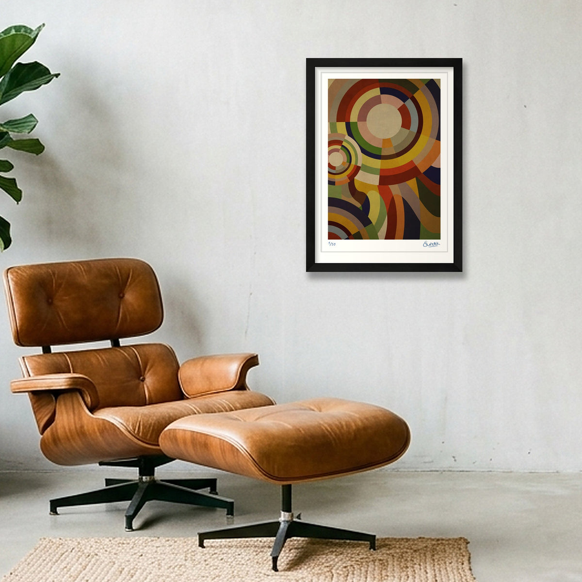 Sonia Circles 7SEVEN — A3 (30×42cm, 12×17") Black Frame