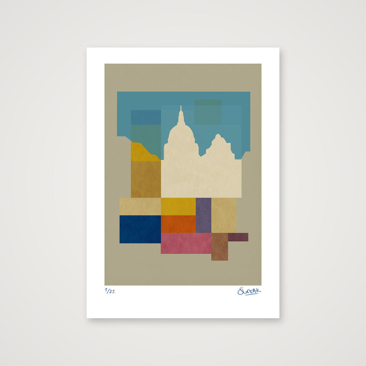 Neo Deco SAINT PAUL'S — 42×59cm, 17×23" Print only