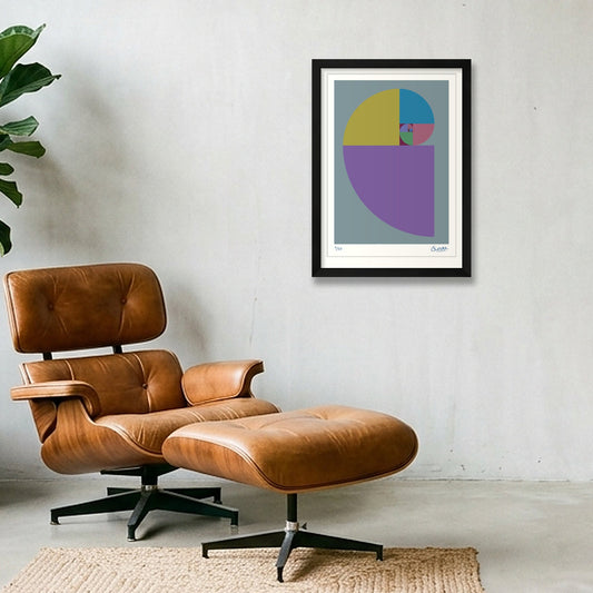 Fibonacci 360 — A3 (30×42cm, 12×17") Black Frame