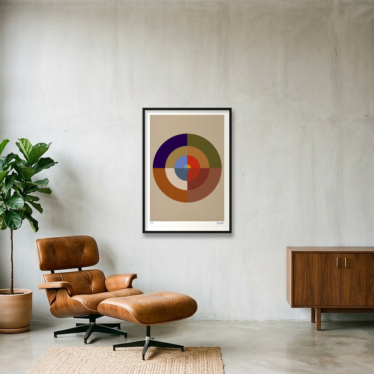 Colour Wheels 2TWO — 70×100cm, 28×39" Black Frame