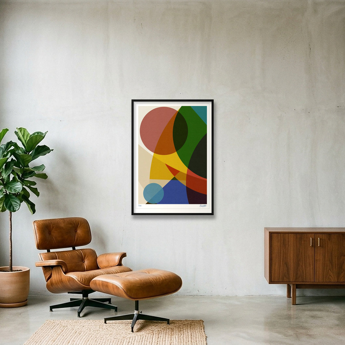 Cat's Whiskers 5FIVE — 70×100cm, 28×39" Black Frame