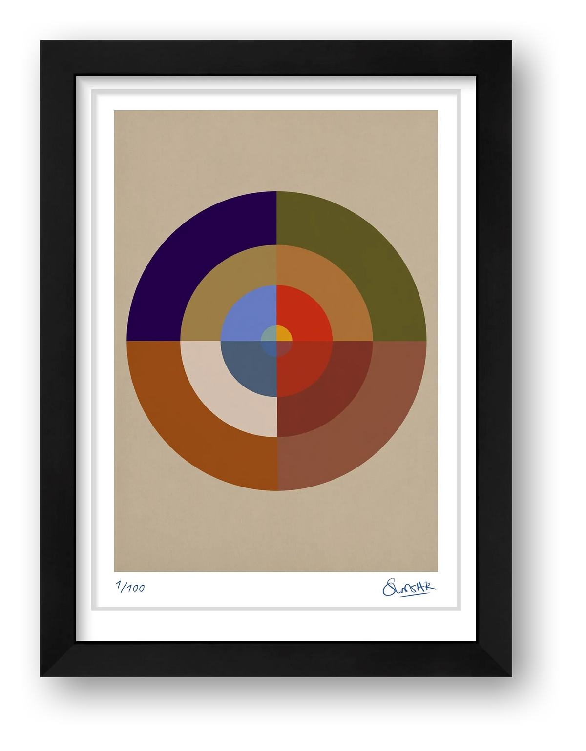 Colour Wheels 2TWO — framed