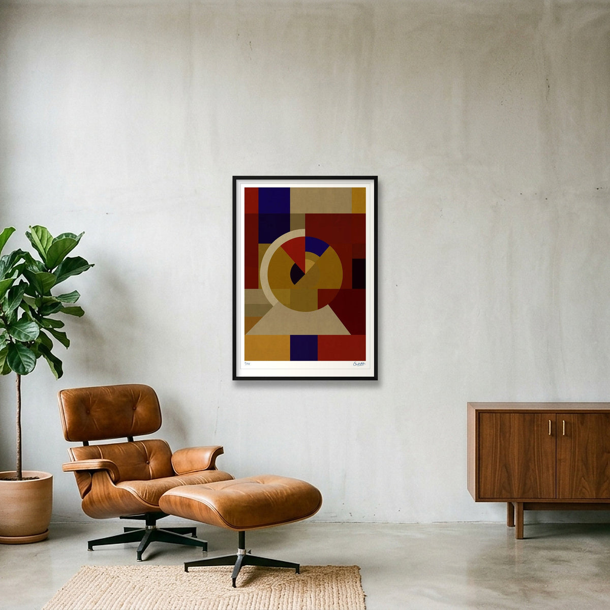 Deco Squares 6SIX — 70×100cm, 28×39" Black Frame