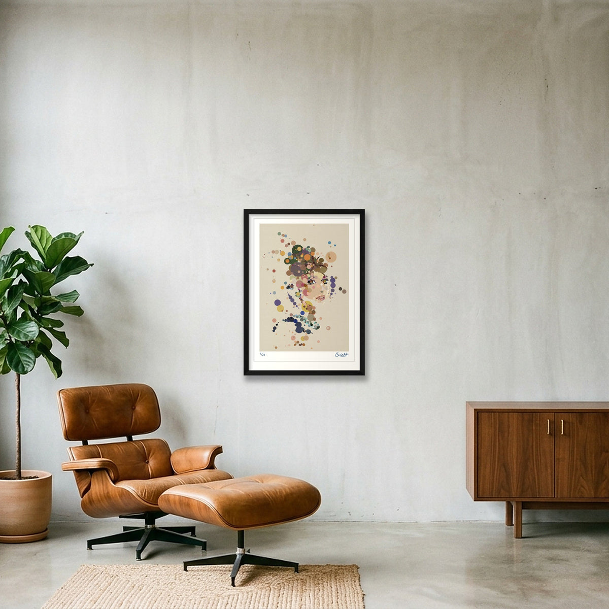 Audrey Dotti — 42×59cm, 17×23" Black Frame