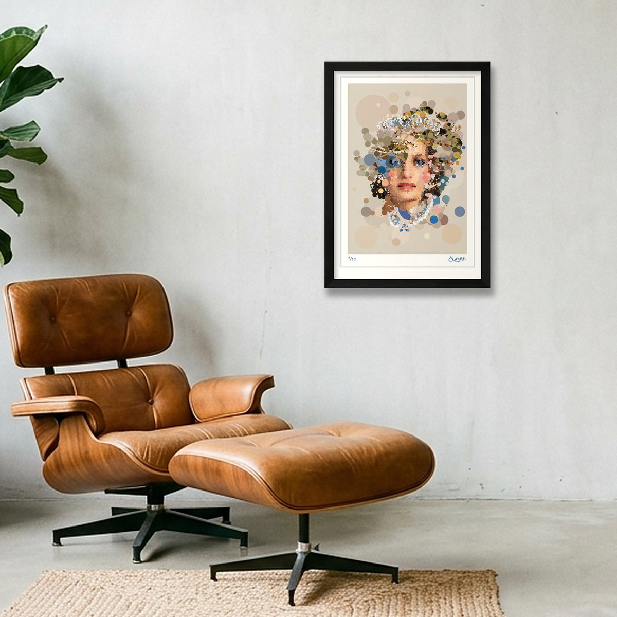 Pop Princess — A3 (30×42cm, 12×17") Black Frame