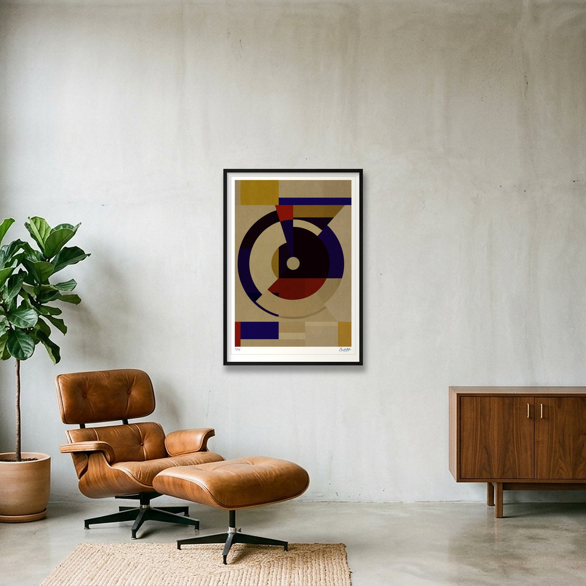 Deco Squares 1ONE — 70×100cm, 28×39" Black Frame