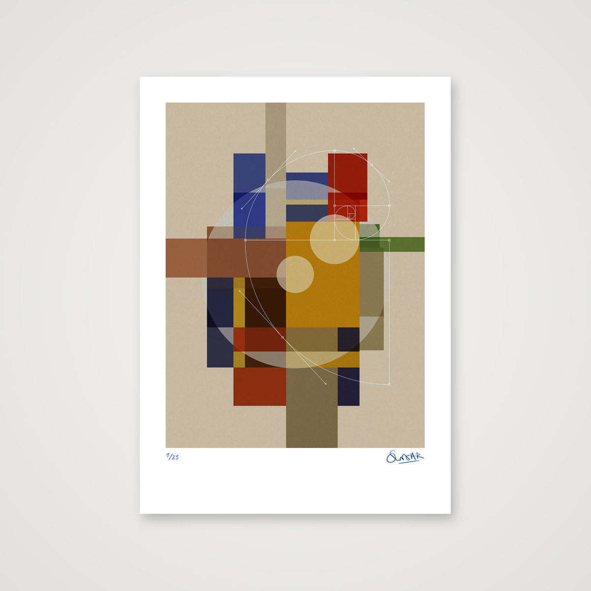 GeoDeco TWO — 42×59cm, 17×23" Print only