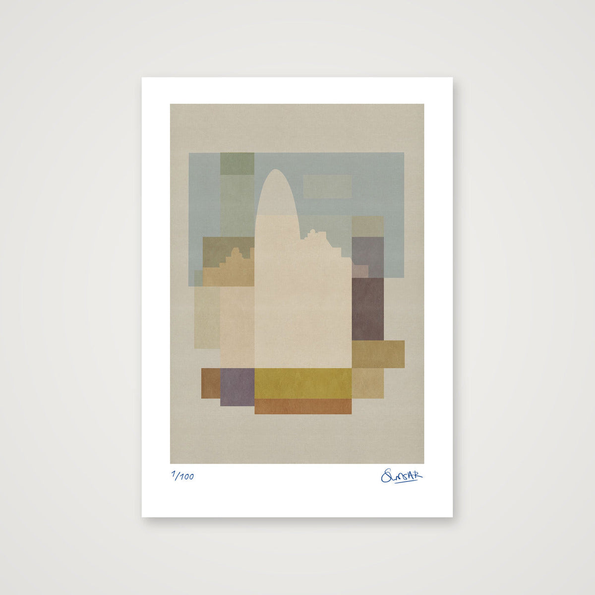 New London Squares GHERKIN — A4 (21×30cm, 8×12") Print only