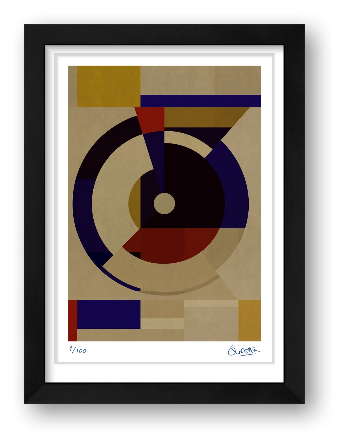 Deco Squares 1ONE — framed