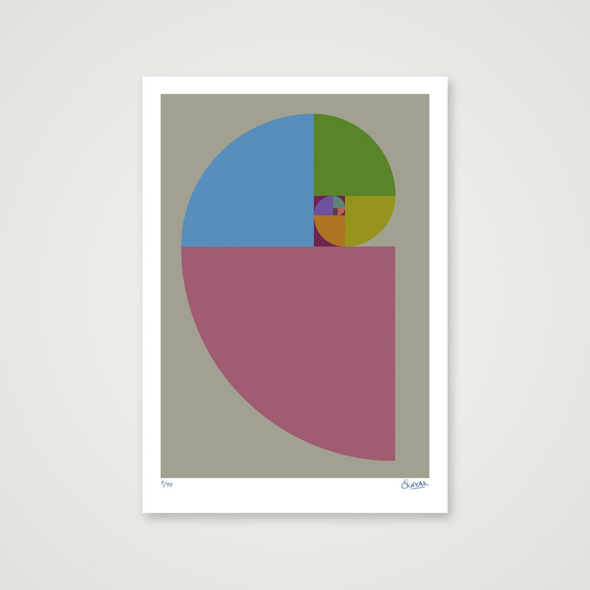 Fibonacci 240 — 70×100cm, 28×39" Print only