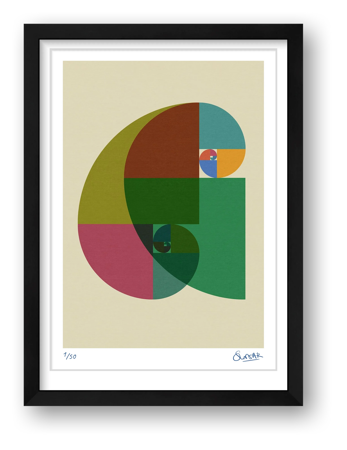 Fibonacci Curves — framed
